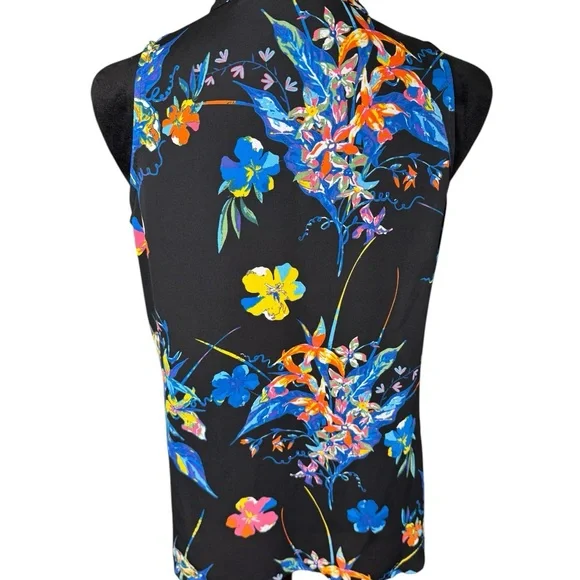 Violet & Claire Blue and Yellow Blouse - Picture 3 of 6